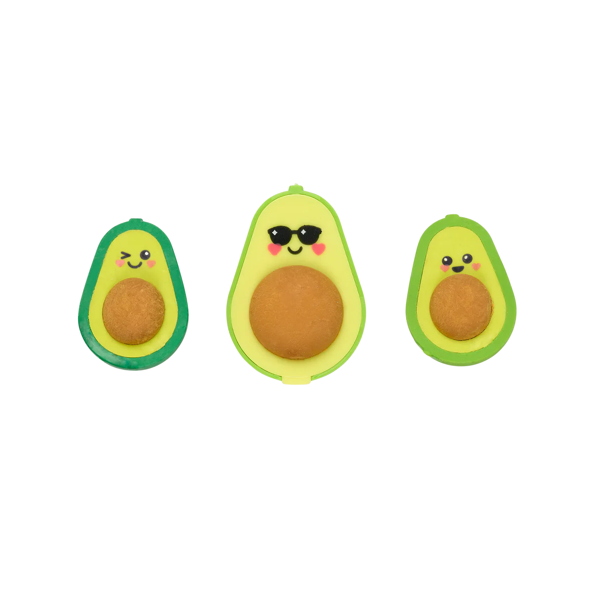 OOLY BORRADOR Y SACAPUNTAS AGUACATE 2 EN 1 SET DE 3