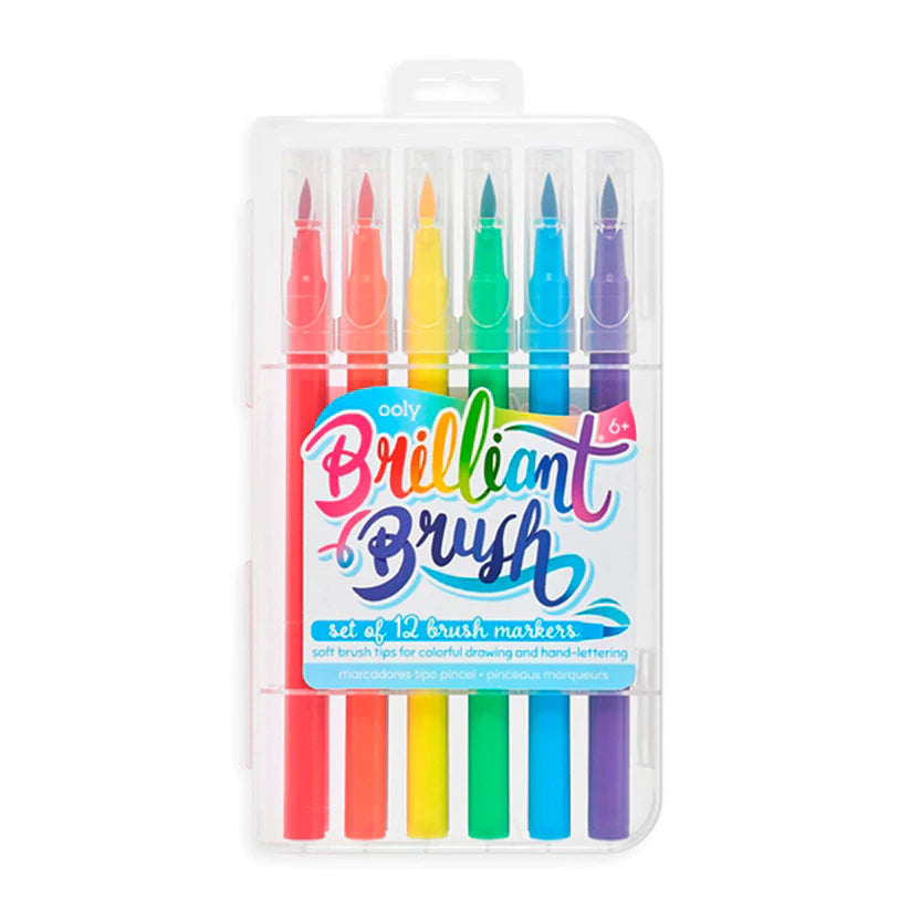 OOLY MARCADORES PUNTA PINCEL "BRILLIANT"
