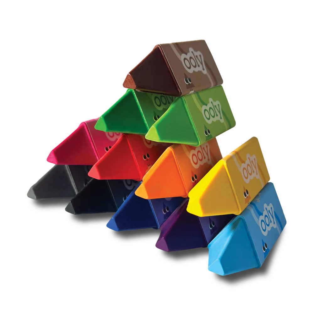 OOLY CRAYONES HAPPY TRIANGLES