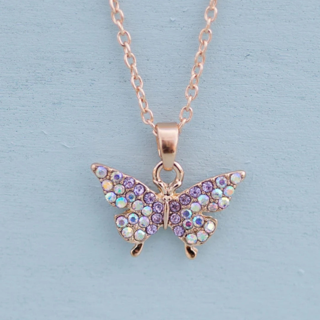 GREAT PRETENDERS COLLAR DE GEMA DE MARIPOSA