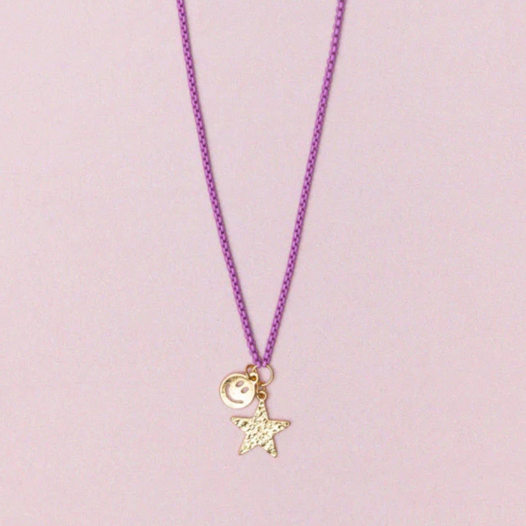 Collar Sonrisas de Brillo de Estrellas