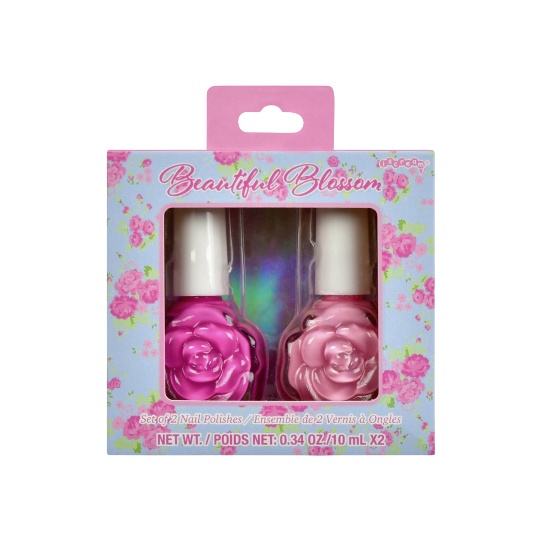 ISCREAM SET DE ESMALTES CON DISEÑO DE FLORES
