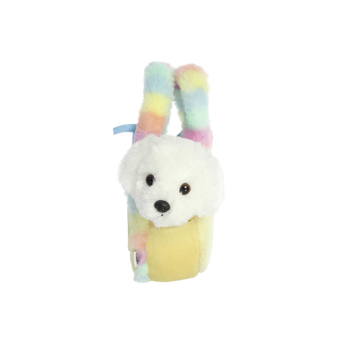 AURORA PELUCHE BOLSITA CACHORRO SONRISA COLOR PASTEL