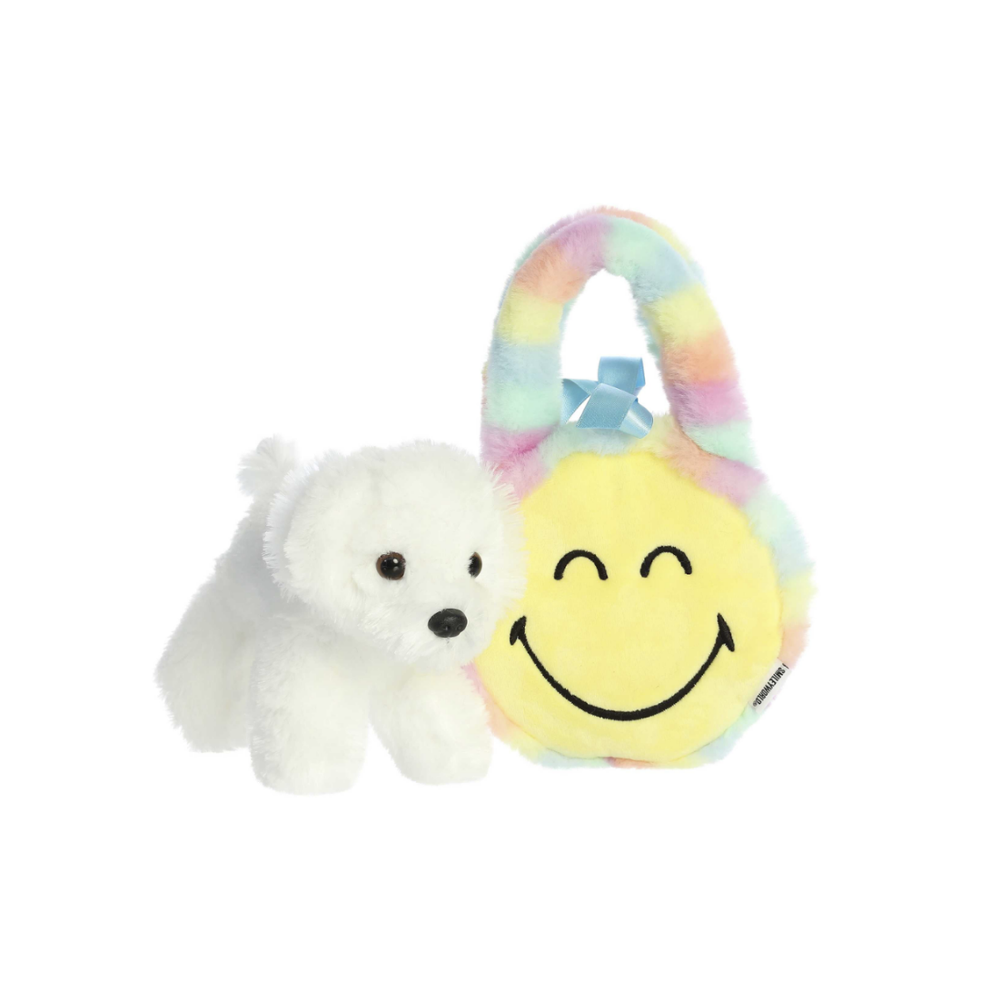AURORA PELUCHE BOLSITA CACHORRO SONRISA COLOR PASTEL