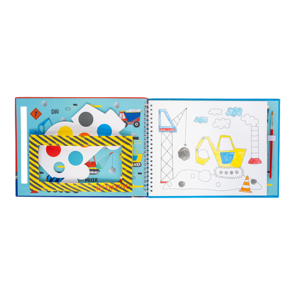 FLOSS & ROCK CUADERNO PARA PINTAR CONSTRUCCION