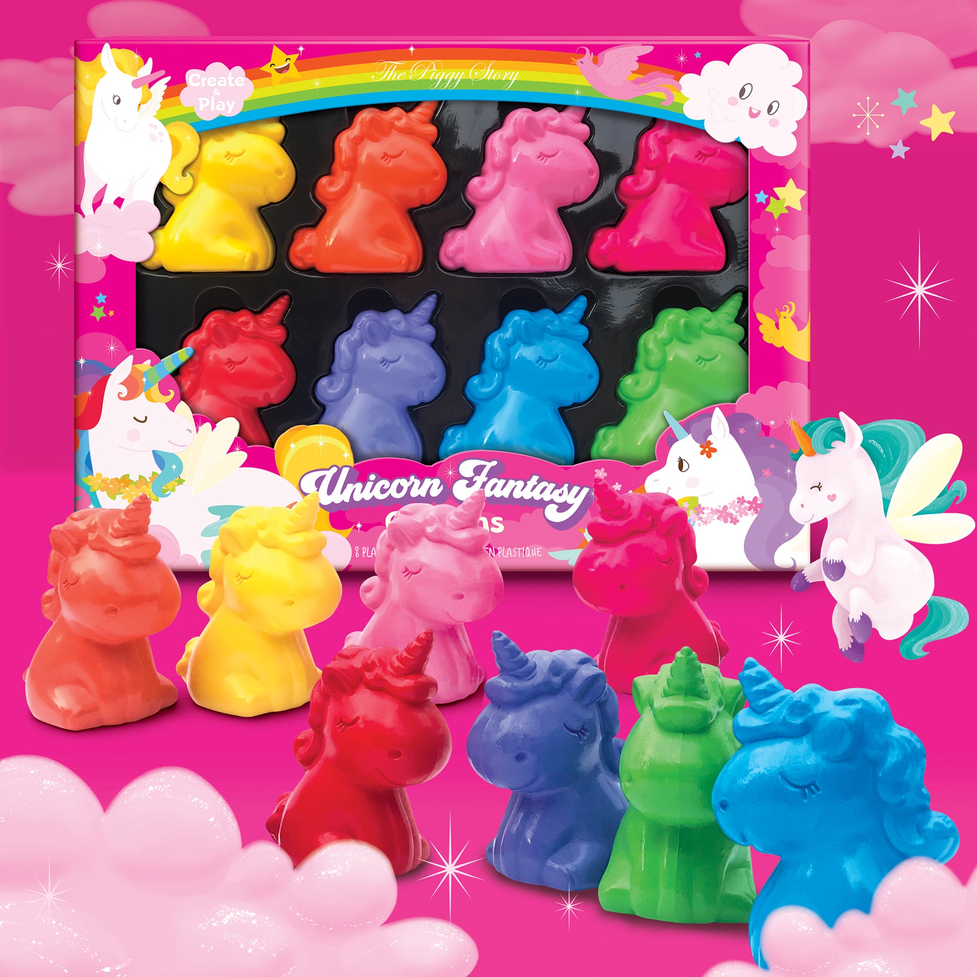 Piggy Story Crayolas Unicornio