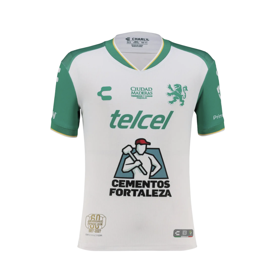 JERSEY CHARLY LEÓN BLANCO VISITA 26-27 PARA NIÑO