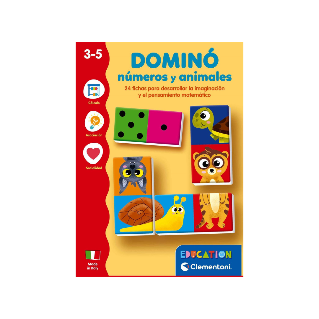 DOMINÓ DE NÚMEROS Y ANIMALES