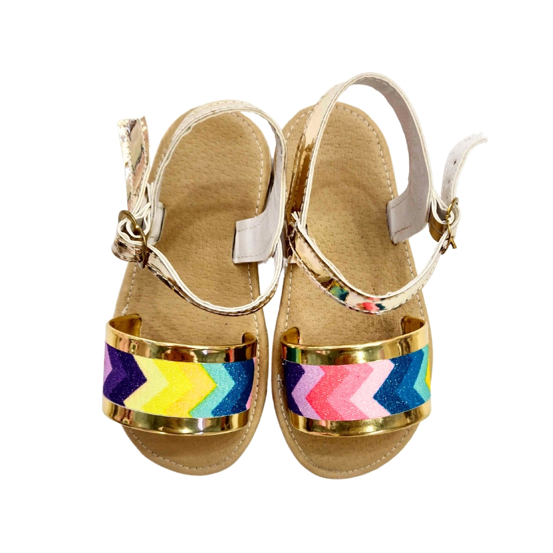HUARACHE ESTAMPADO DORADO