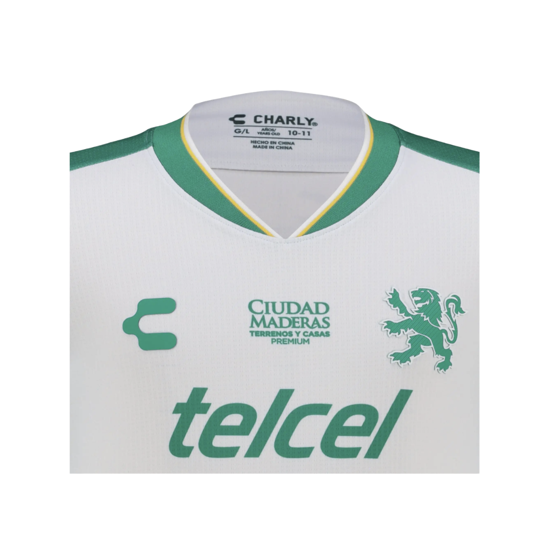 JERSEY CHARLY LEÓN BLANCO VISITA 26-27 PARA NIÑO