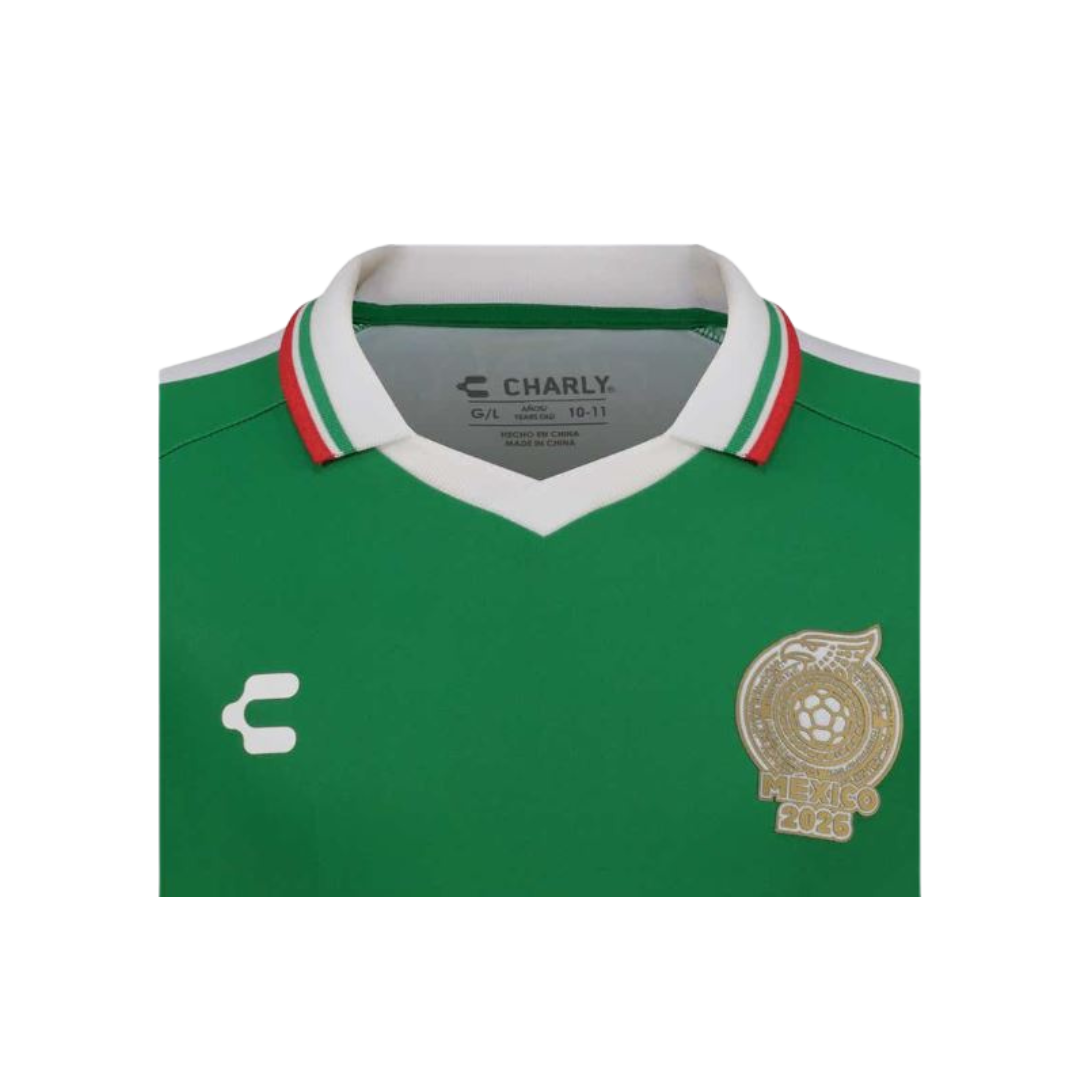 JERSEY CHARLY LEYENDAS 10 FÚTBOL VERDE PARA NIÑO