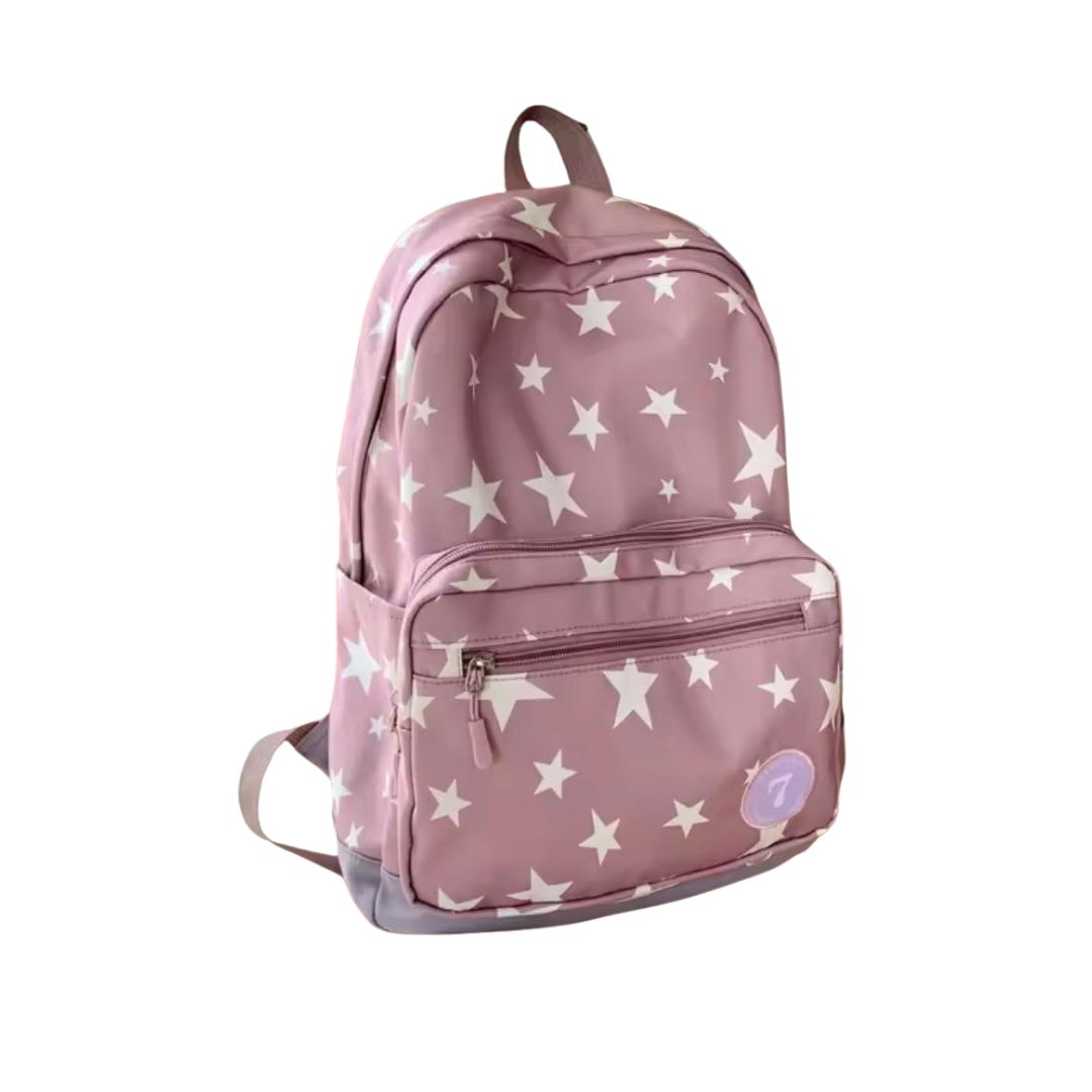 MOCHILA ESTRELLAS MORADA