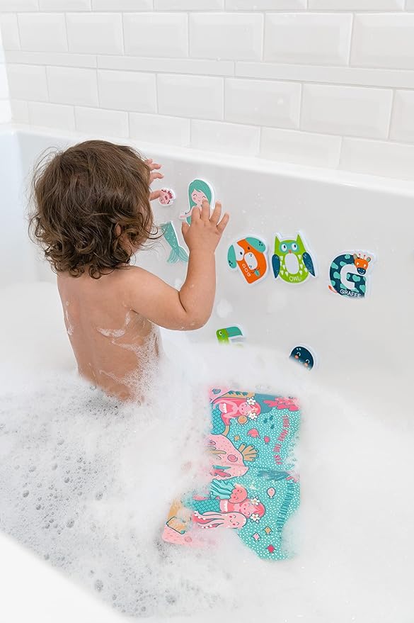 STEPHEN JOSEPH JUGUETE DE BAÑO ABC SET AZUL