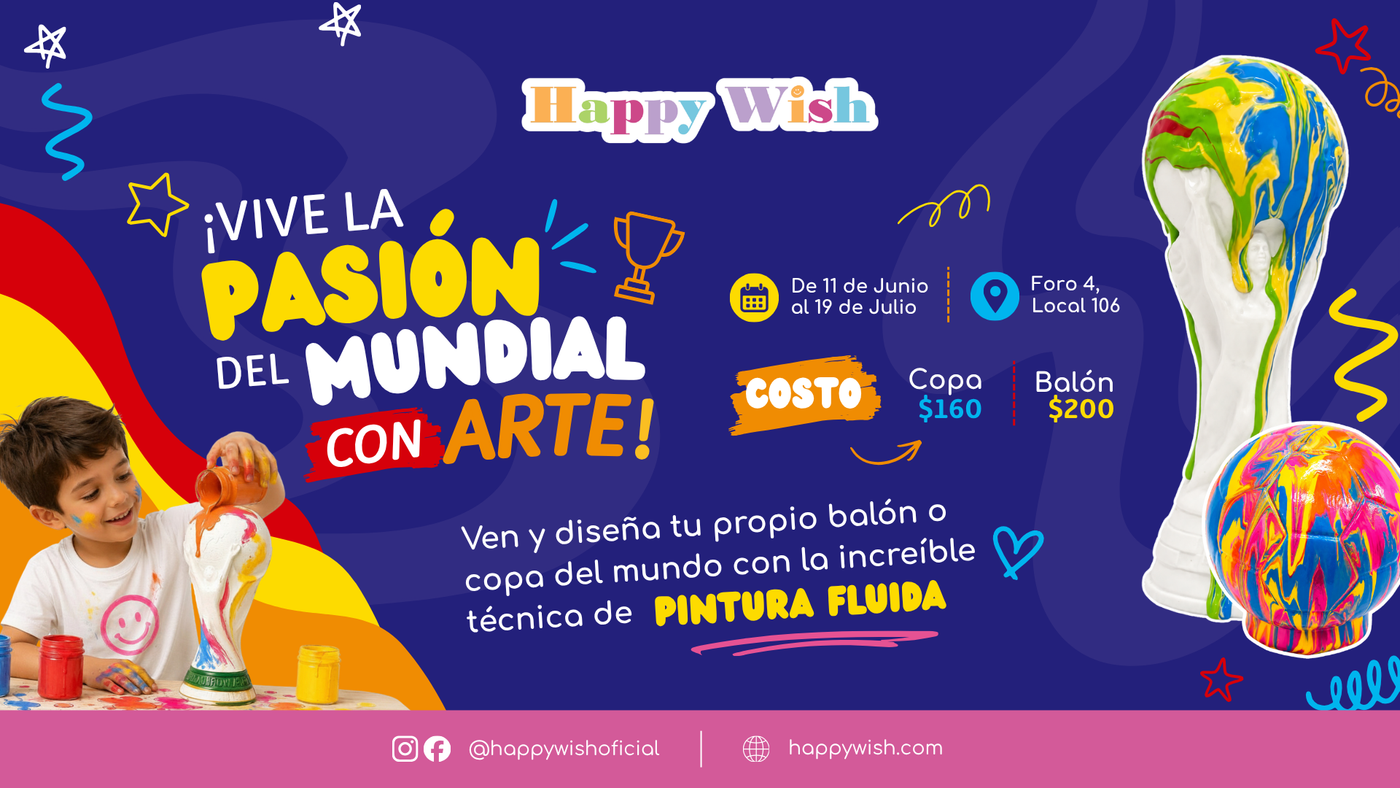 Taller de Balones y Copas del Mundial con Técnica de Pintura Fluida