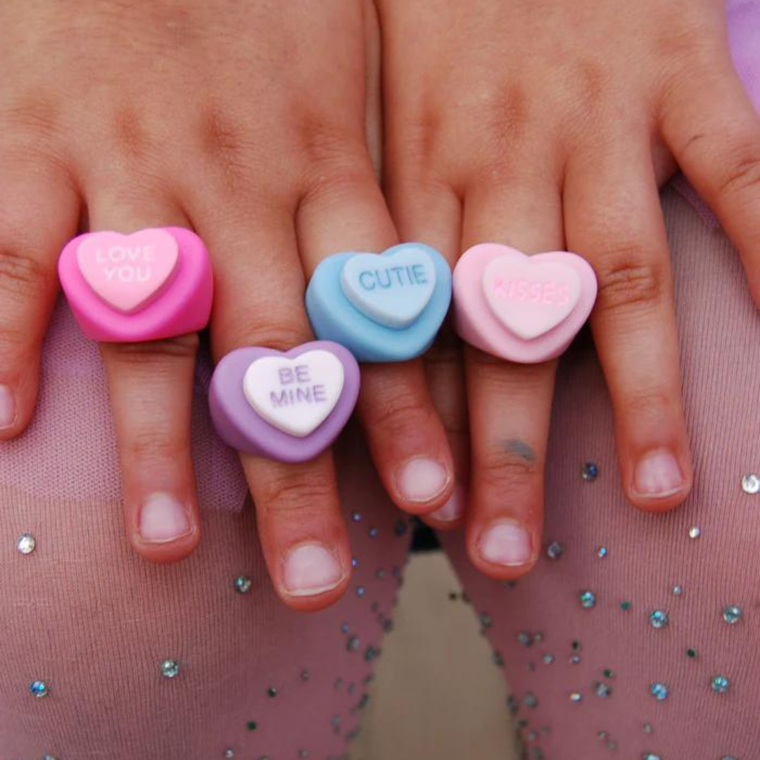 ANILLOS CORAZON DE CARAMELO