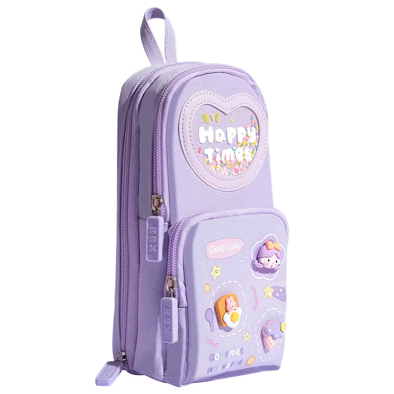 Estuchera Morada Kawaii