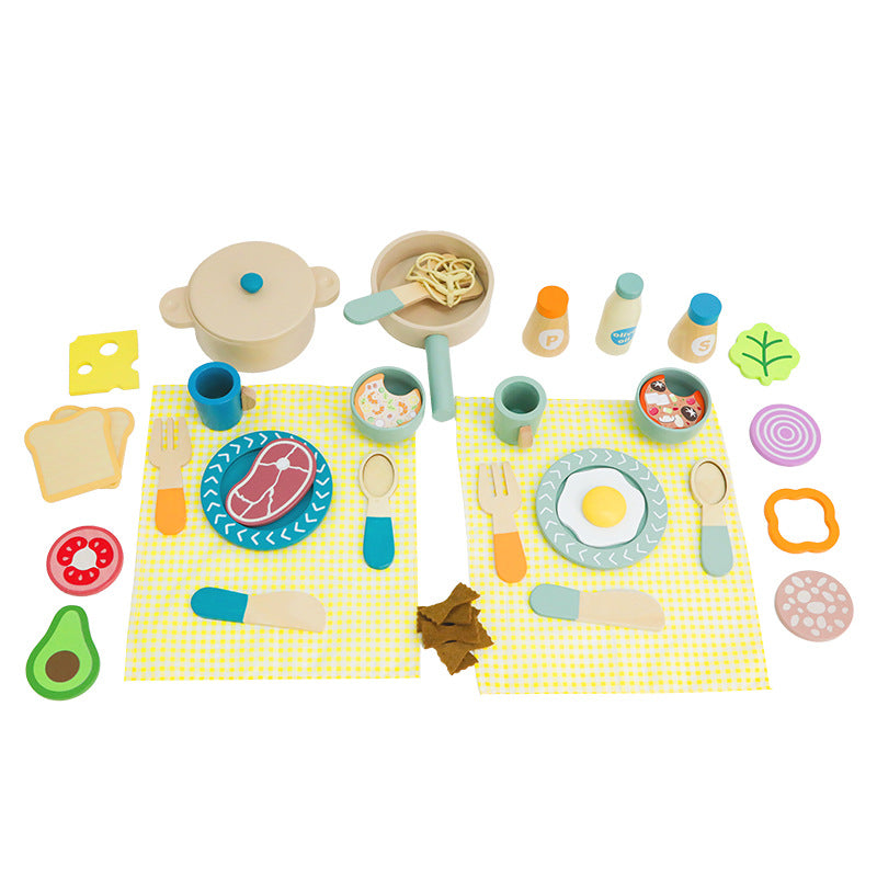 JUEGO DE TIEMPO DE COCINA DE MADERA