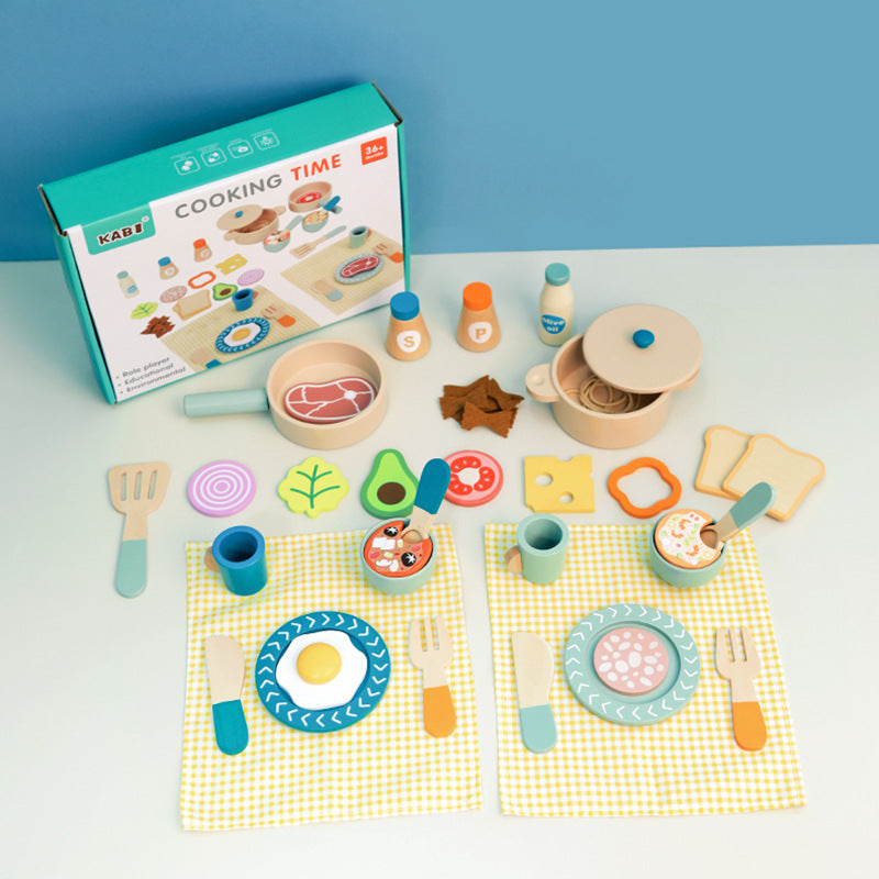 JUEGO DE TIEMPO DE COCINA DE MADERA