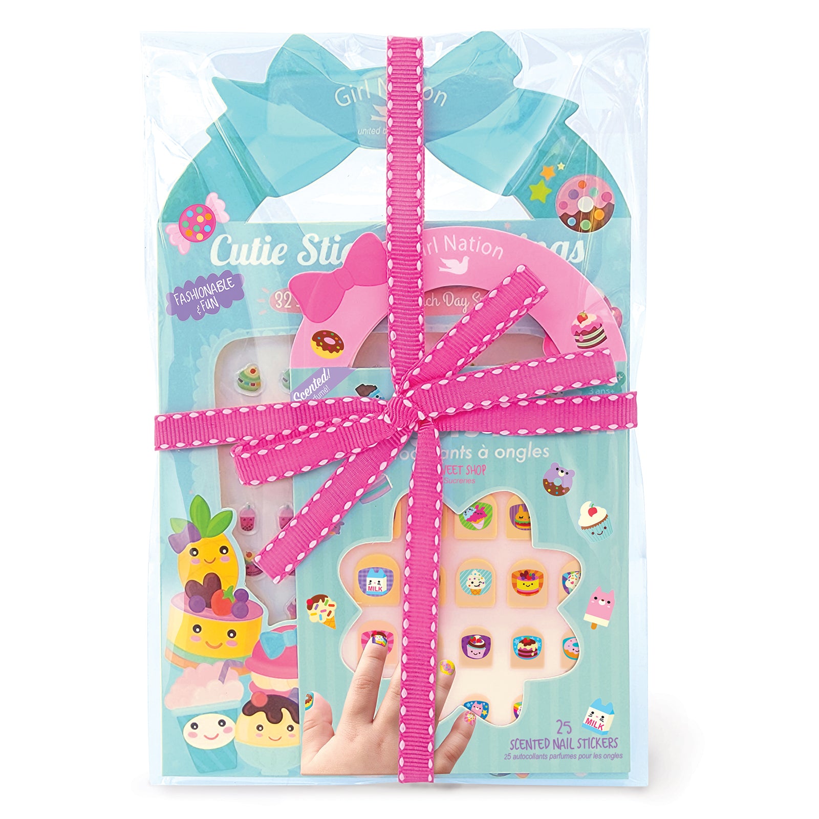 Piggy Story Kit Stickers Aretes y Uñas Cakes