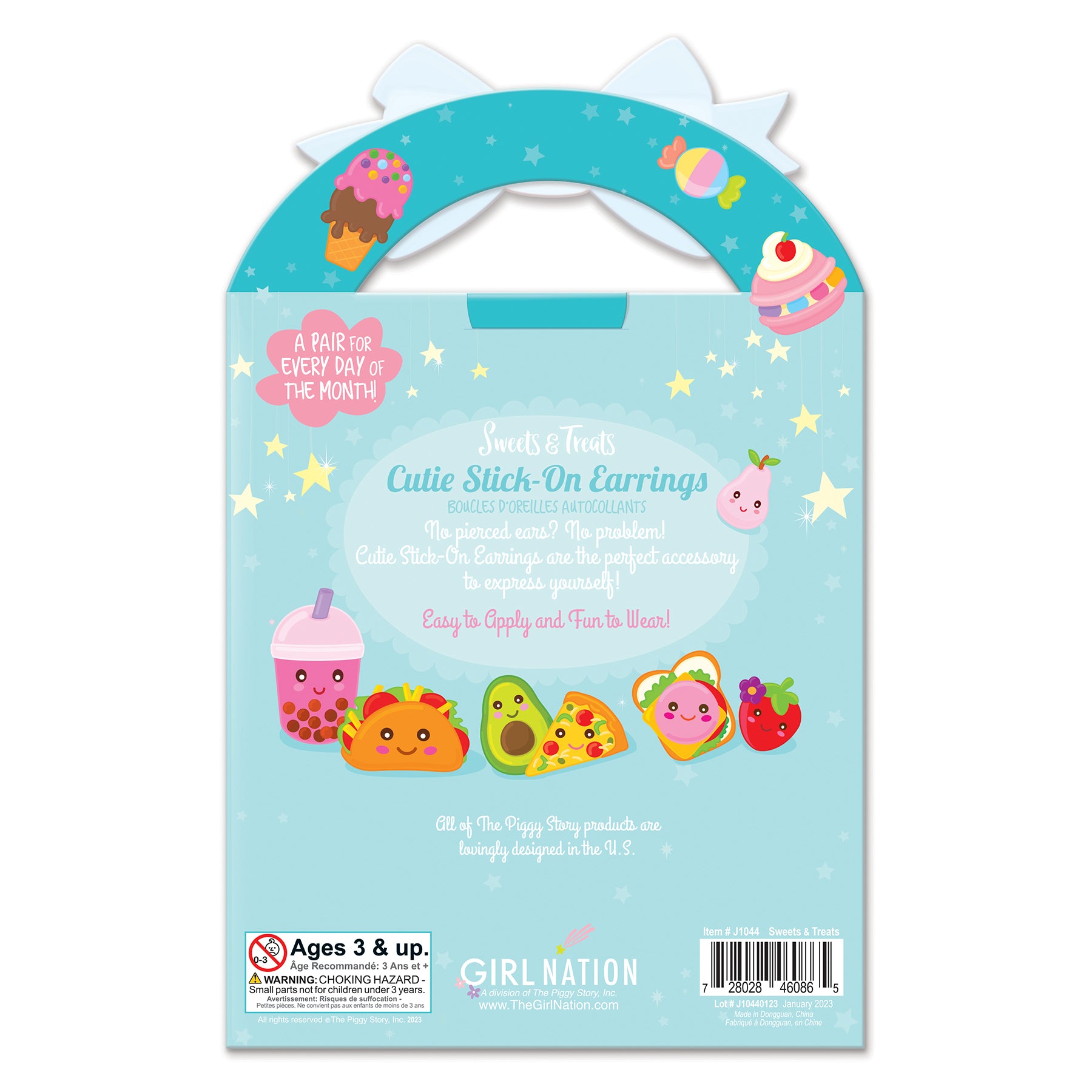 Piggy Story Kit Stickers Aretes y Uñas Cakes