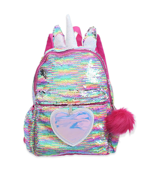 Mochila Lentejuela Corazon