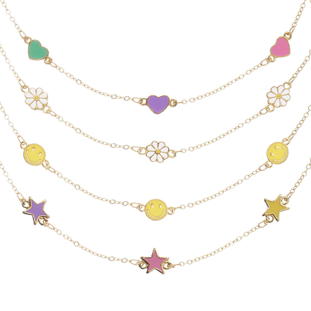 TOP TRENZ COLLARES ENCANTO TRAS ENCANTO HAPPY FACE
