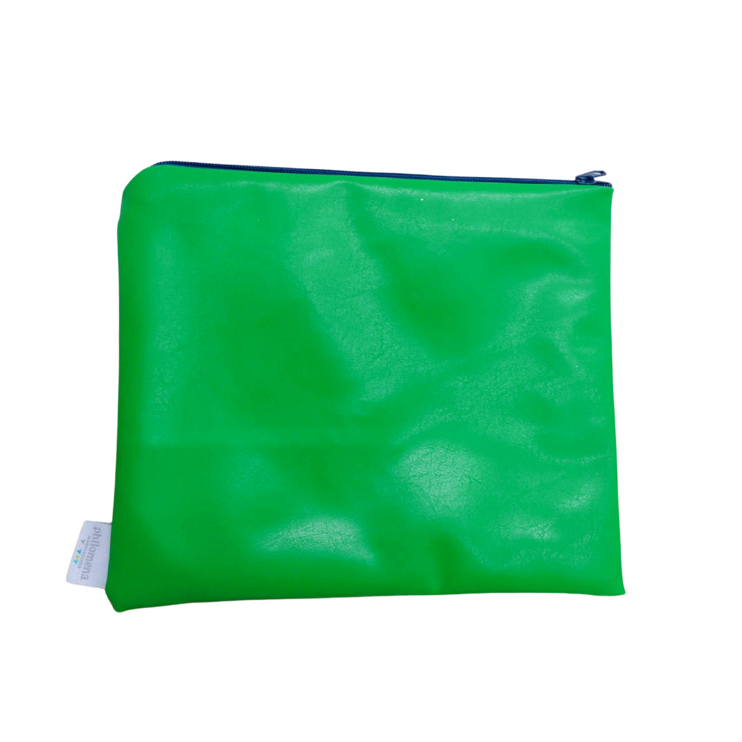 MALETA Y ESTUCHE VERDE ASA AZUL