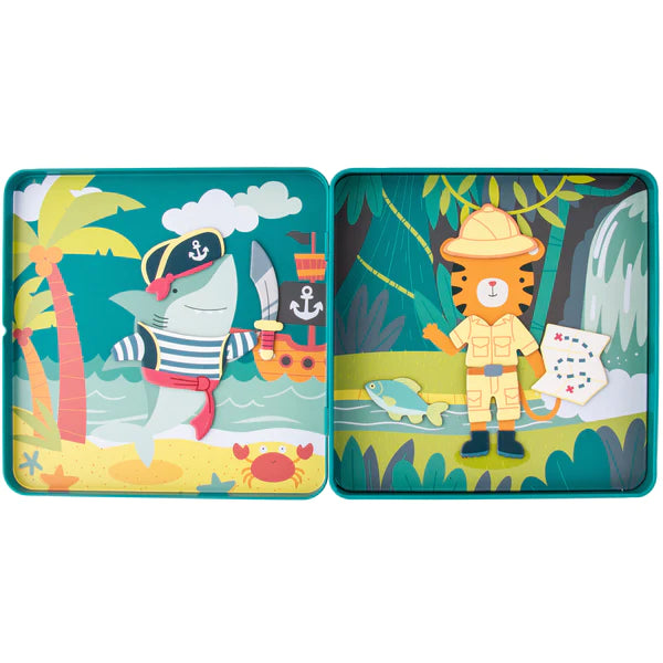 STEPHEN JOSEPH SET MAGNETICO DE VIAJE DINO Y PERRO