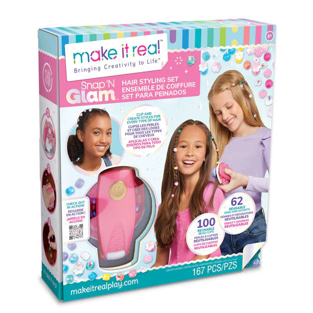 MAKE IT REAL SET DE PEINADO PARA CABELLO SNAP´N GLAM