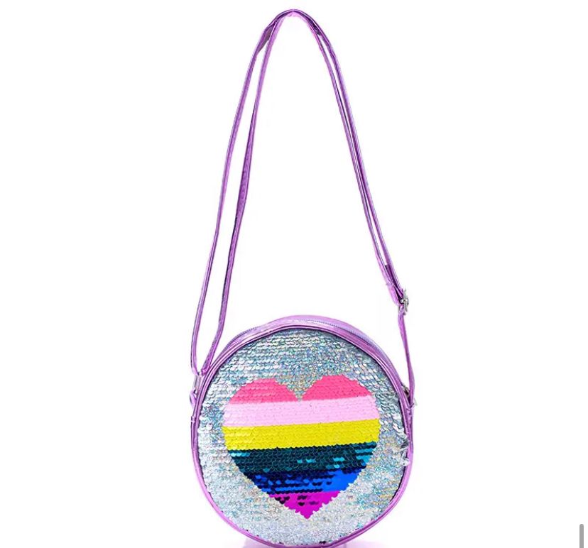 CROSSBODY CORAZON MORADA