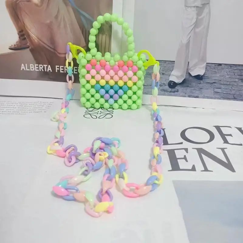 BOLSO PERLAS VERDE