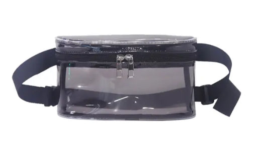 RIÑONERA TRANSPARENTE NEGRA