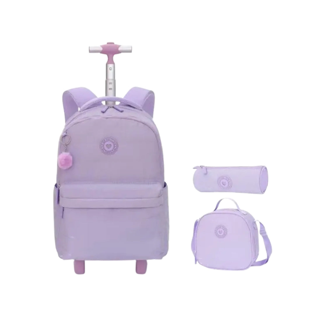 COMBO MOCHILA LISA MORADA