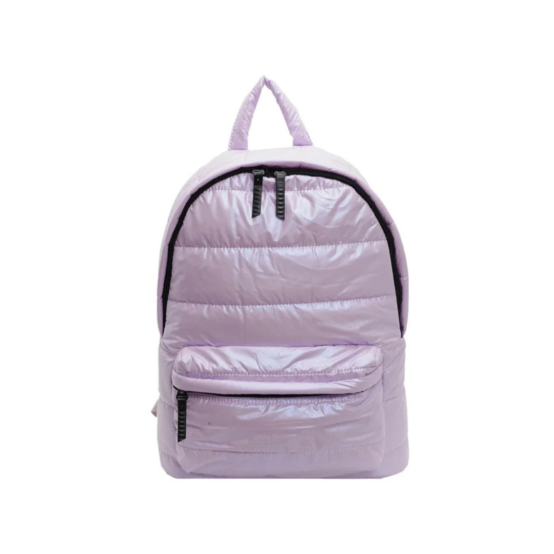 MOCHILA PUFFER MORADA