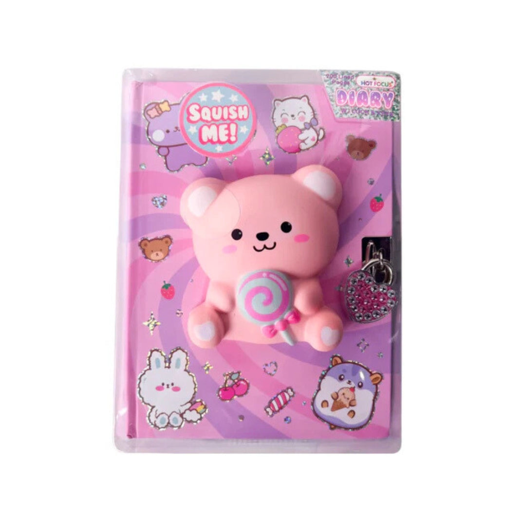 HOT FOCUS DIARIO SECRETO SQUISH ME - CUADERNO CON CANDADO
