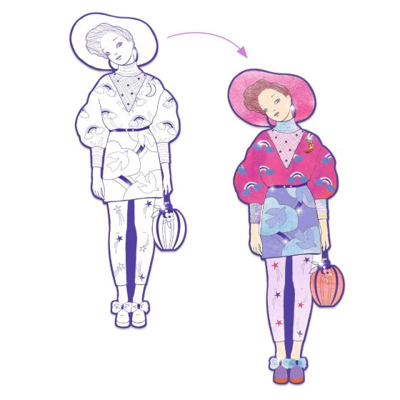 DJECO ZAHO Y SUS AMIGAS IMAGENES PARA COLOREAR