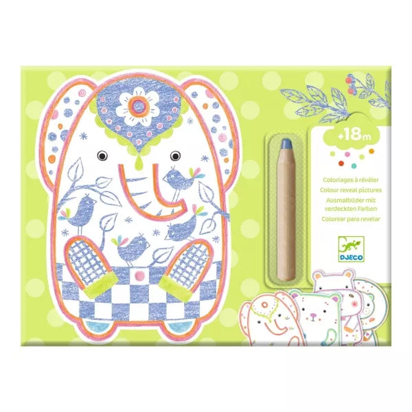 DJECO TARJETAS RASCA  ANIMALES