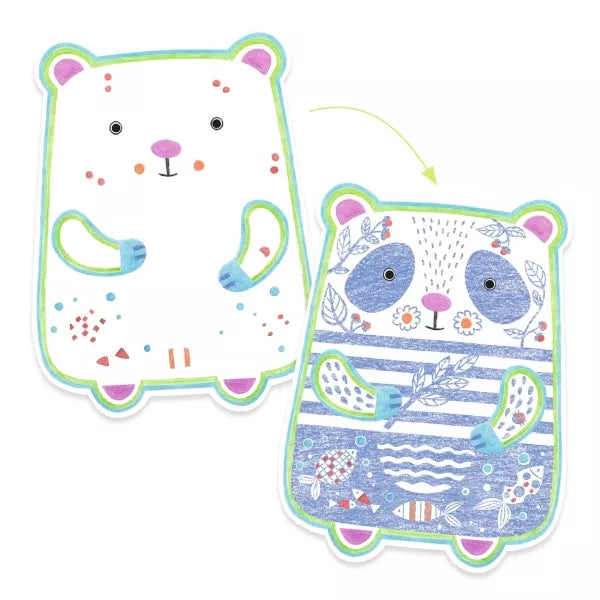DJECO TARJETAS RASCA  ANIMALES