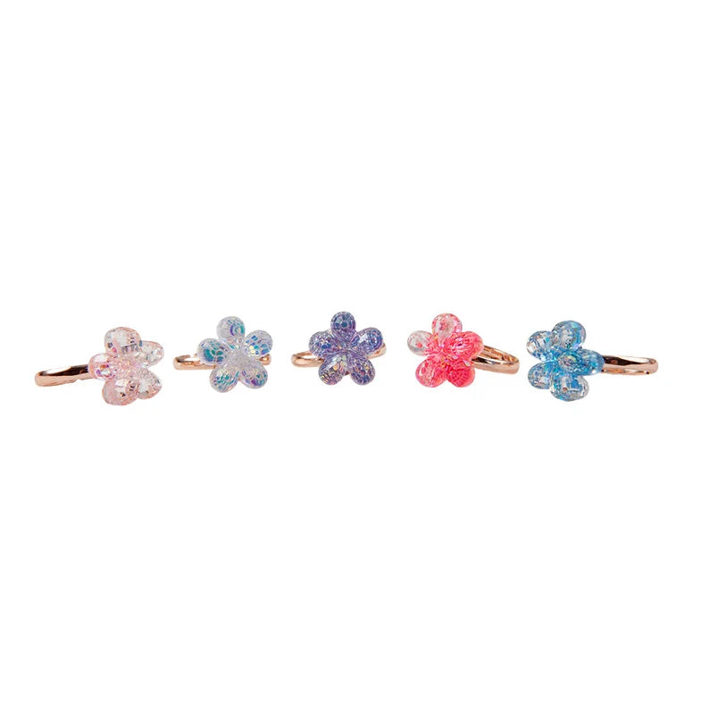 SET DE ANILLOS FLORES