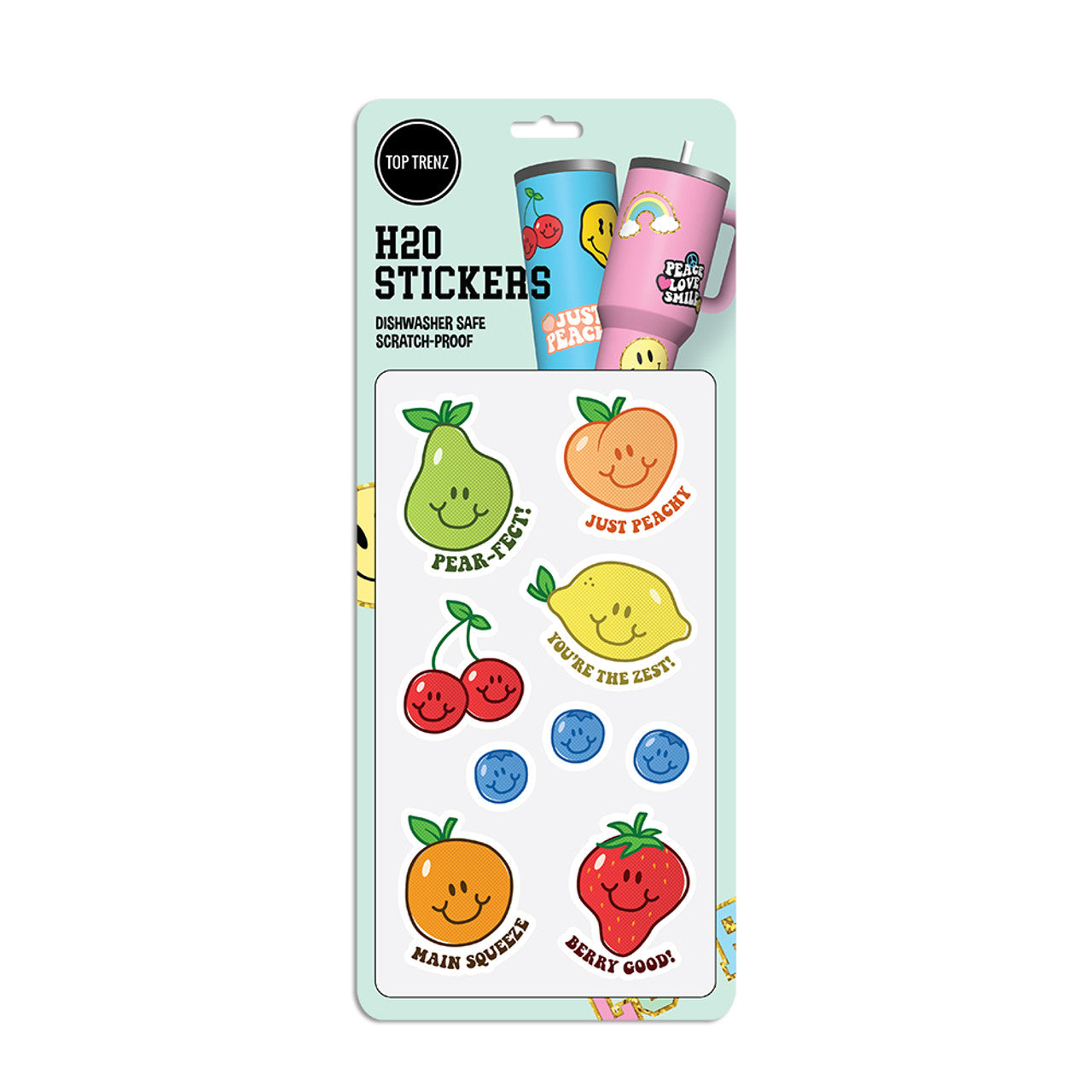 TOP TRENZ HOJA DE PEGATINAS PARA TERMO FRUTAS