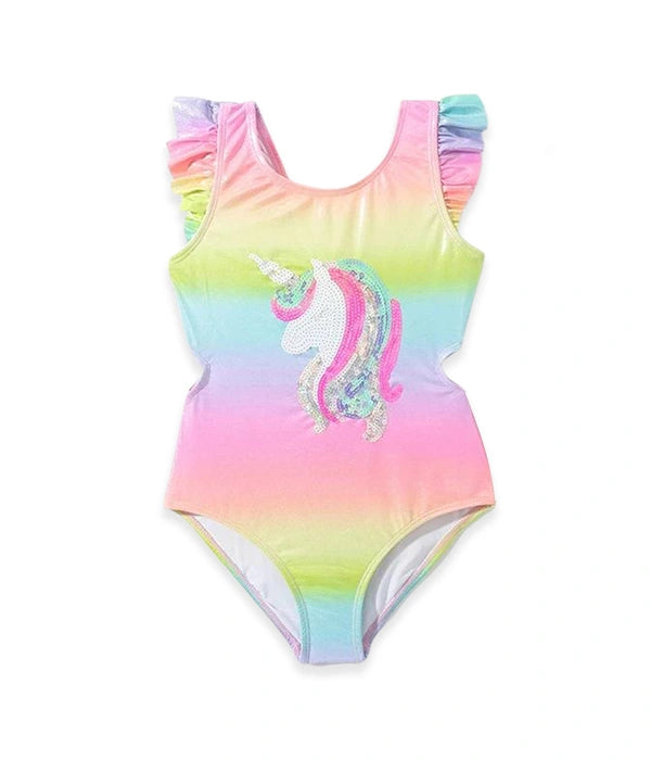 Traje de Baño Unicornio Metalico
