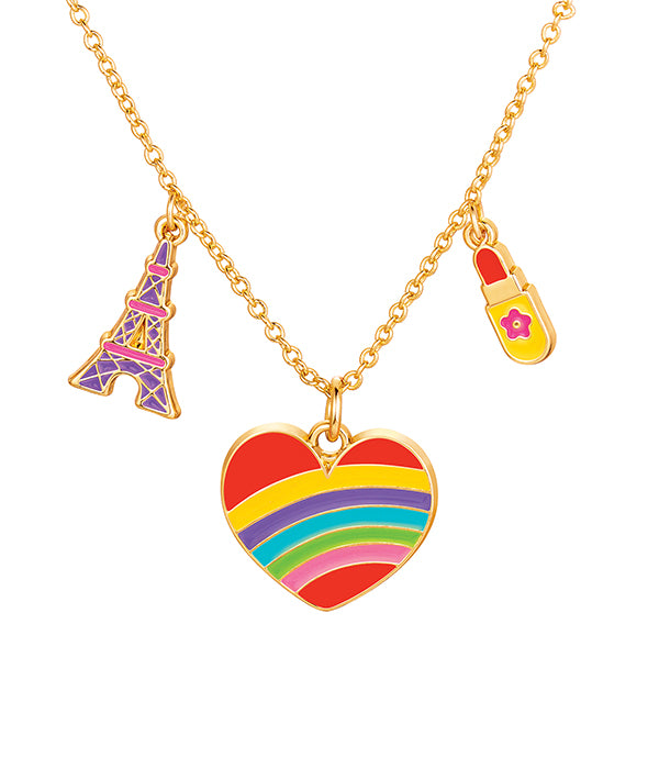 GIRL NATIONCOLLAR PARIS Y CORAZON