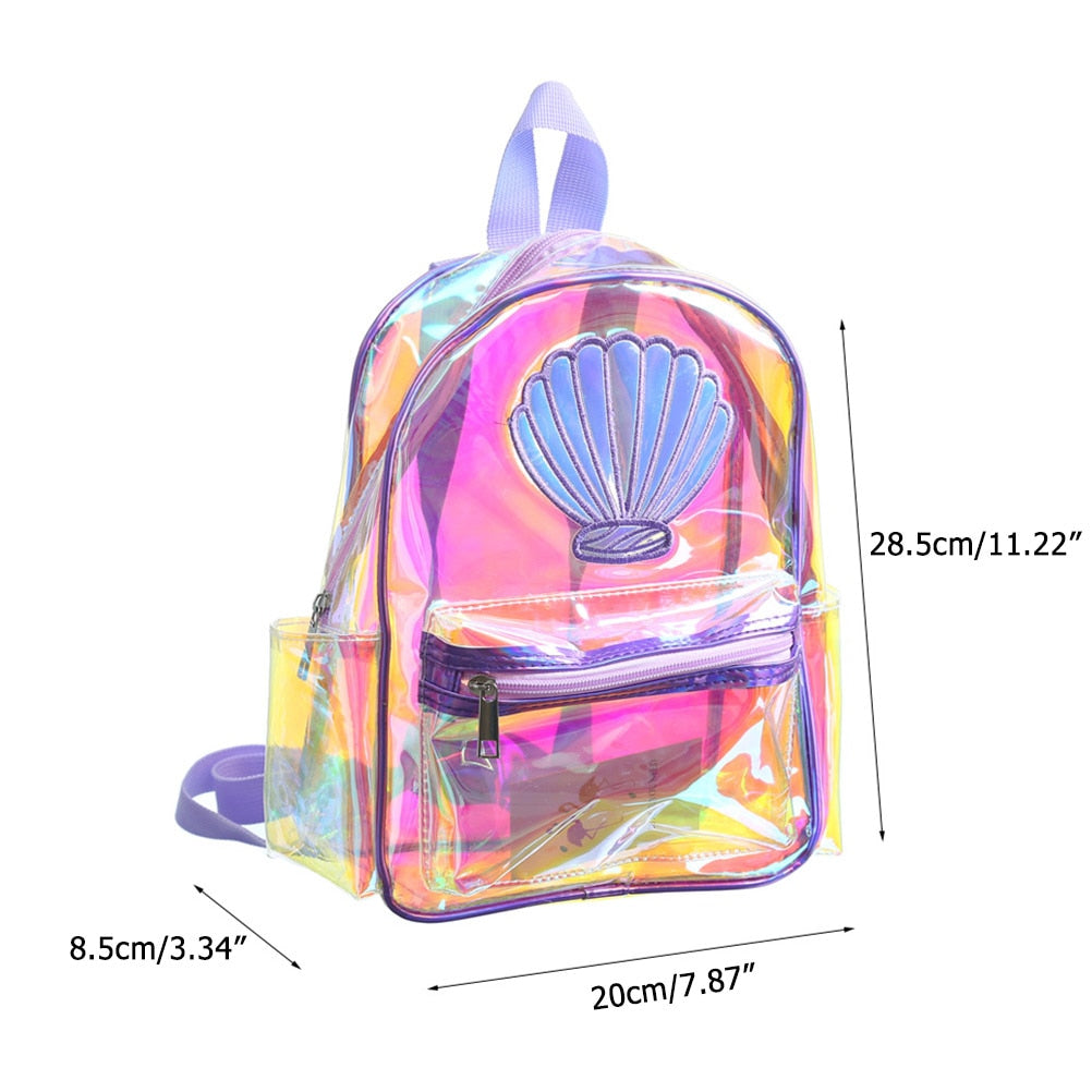 MOCHILA TRANSPARENTE TORNASOL MAR