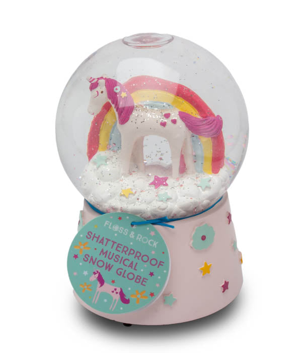 Floss&amp;Rock esfera de nieve musical Unicornio y Hadas