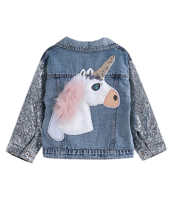 CHAMARRA DE MEZCLILLA UNICORNIO