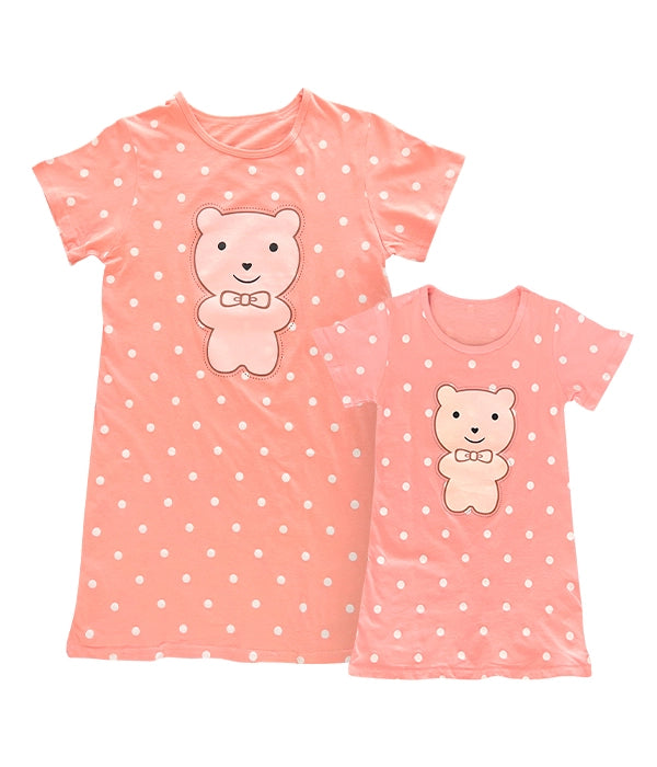 PIJAMA, VESTIDO OSOS MAMÁ E HIJA