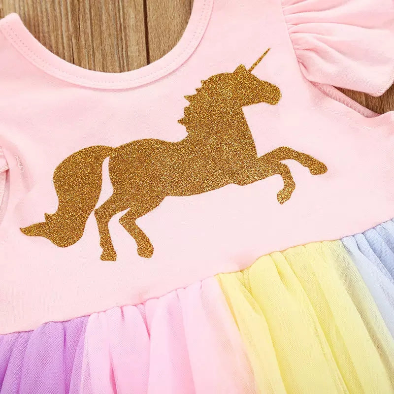 Vestido Unicornio Colorido