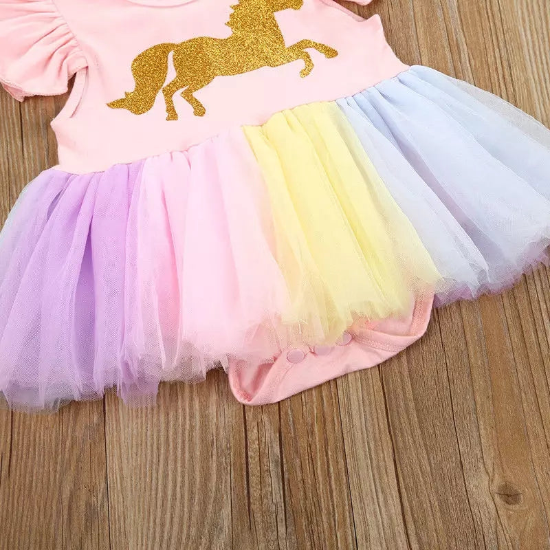 Vestido Unicornio Colorido