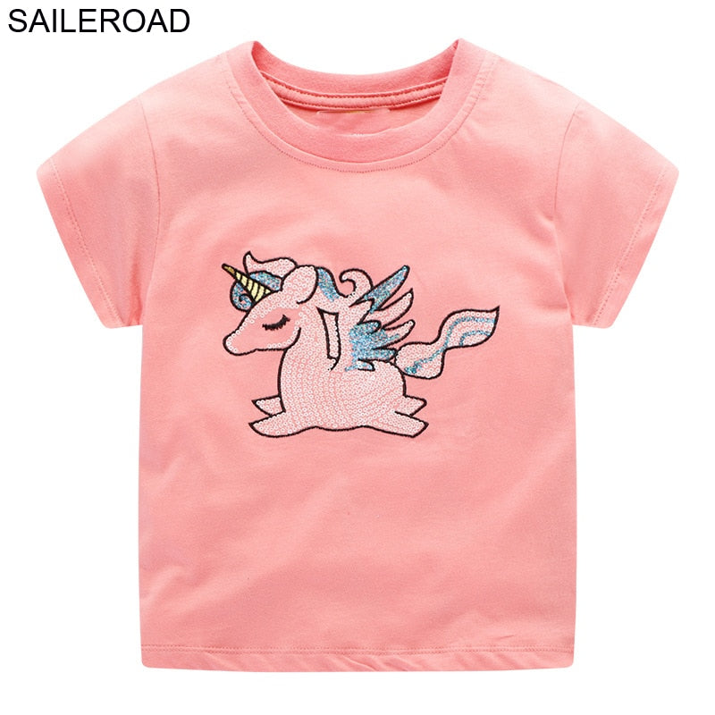 PLAYERA UNICORNIO CON LENTEJUELAS