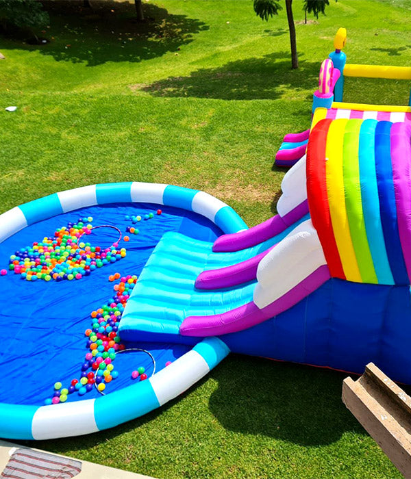 RENTA INFLABLE MEGA RAINBOW $1600 APLICA SOLO EN LA CIUDAD DE LEON, GTO